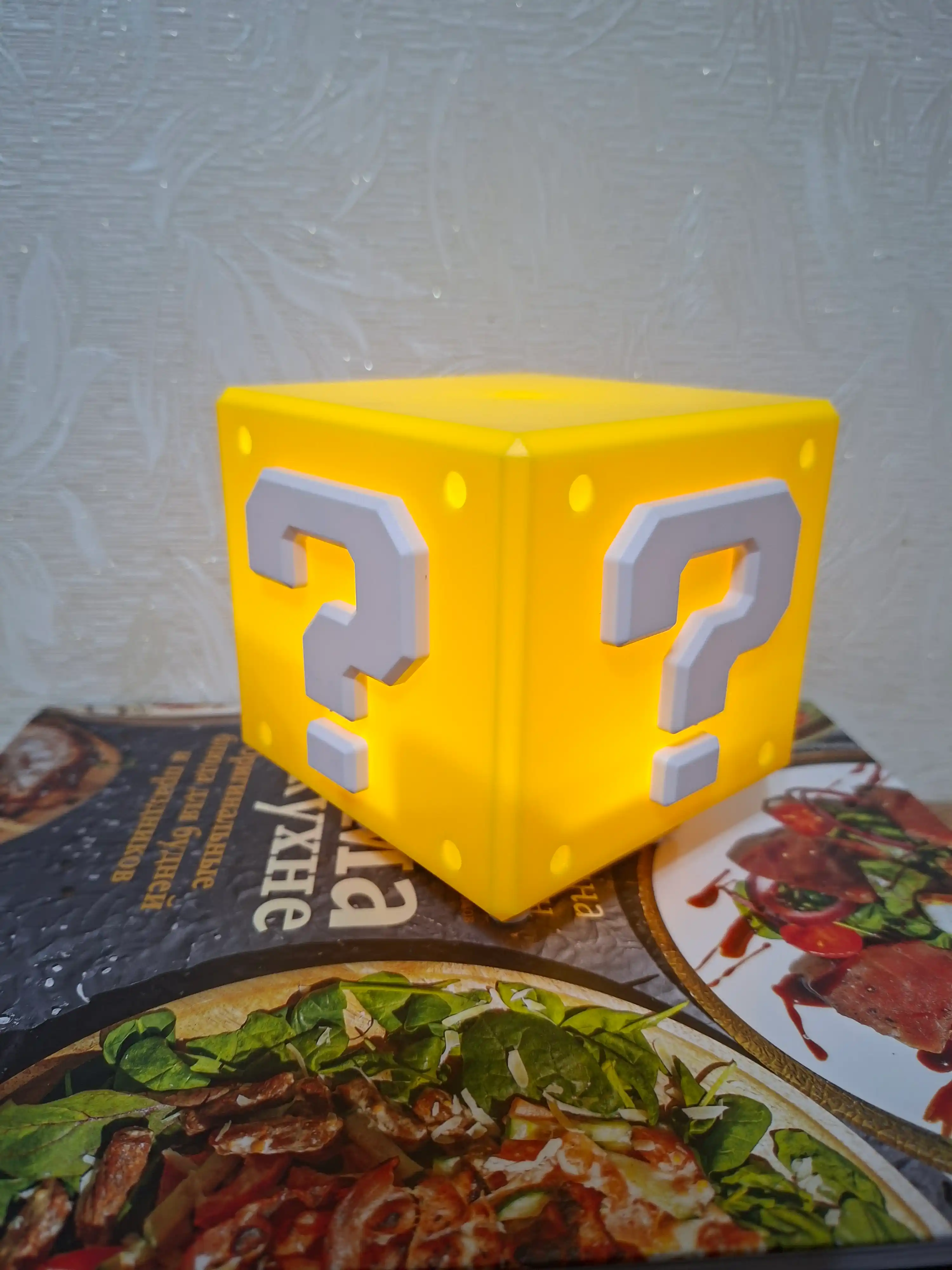 Minecraft LED tungi chiroq-fakel, dekorativ yoritgich maynkraft mario
