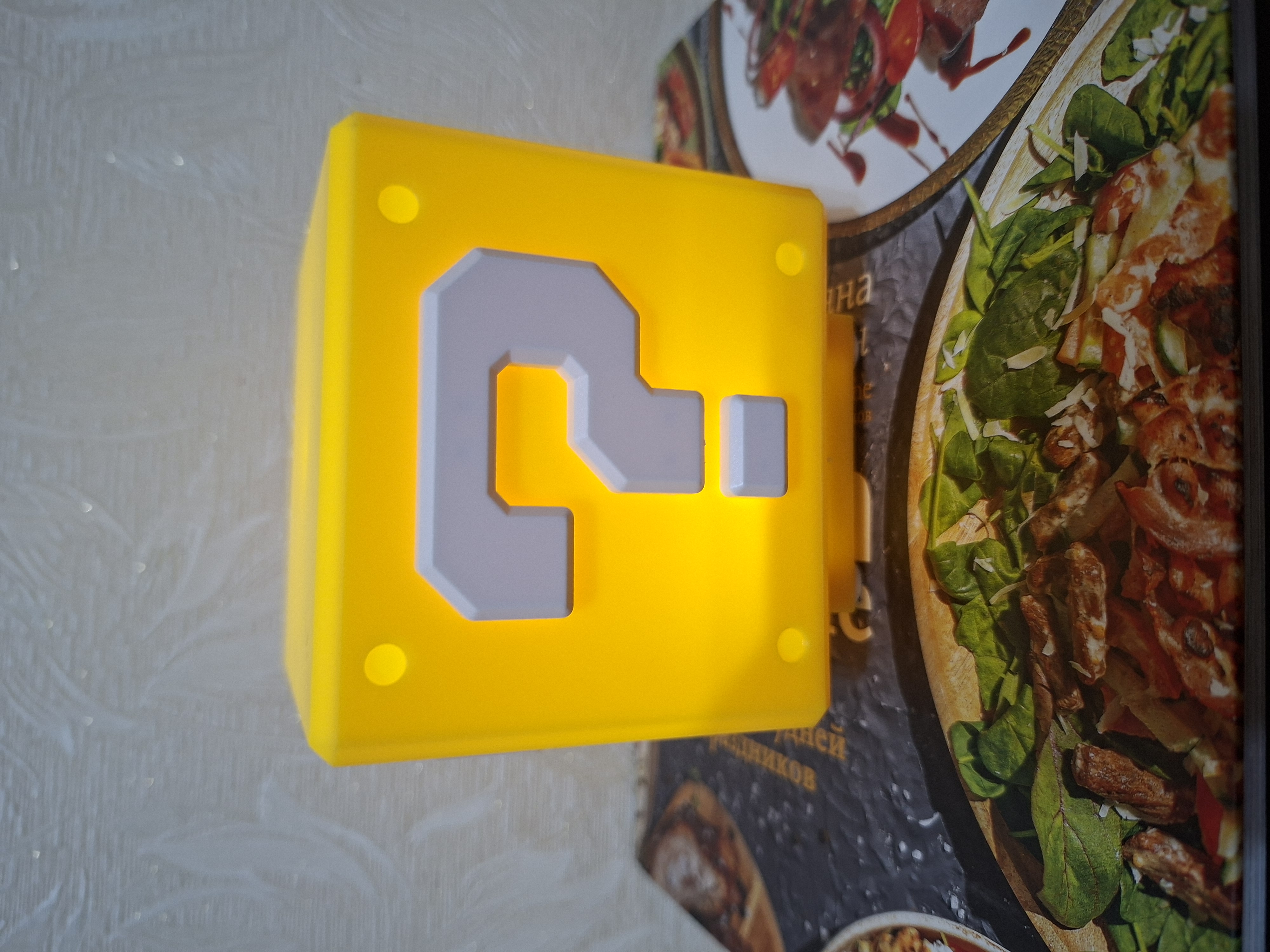 Minecraft LED tungi chiroq-fakel, dekorativ yoritgich maynkraft mario