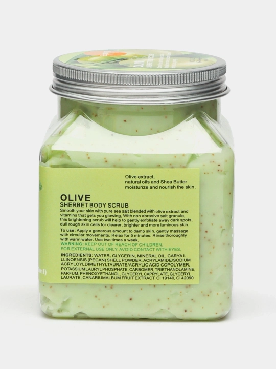 Скраб для тела и лица Sherbet Body Scrub – очищающий пилинг и антицеллюлитный уход 500 мл