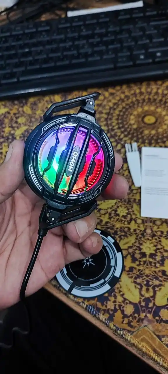 Telefon uchun sovutgich-kuler RGB, portativ, universa