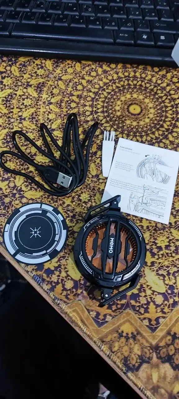 Telefon uchun sovutgich-kuler RGB, portativ, universa