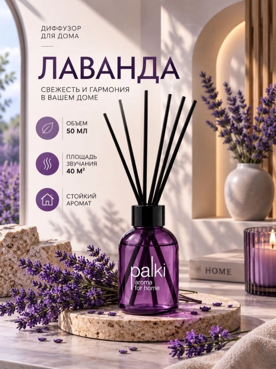 Ароматический диффузор для дома и офиса, парфюм с палочками⁠ - 