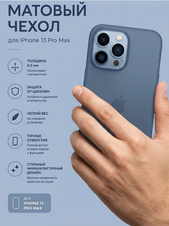 Ультратонкий чехол для iPhone 13 Pro Max
