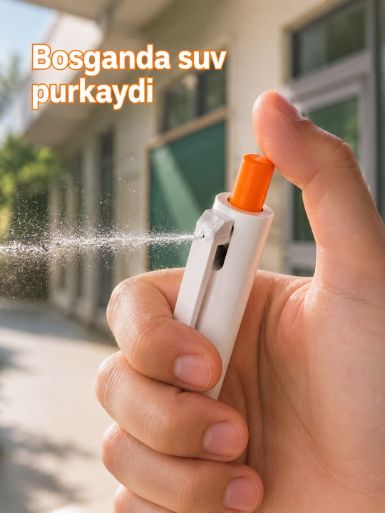Suv sepadigan ruchka Spray Pen, yozish va suv purkash uchun 3 dona