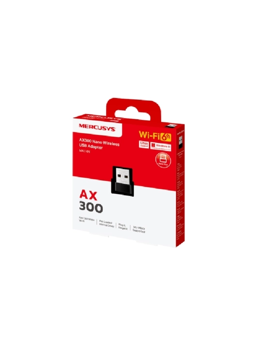 MERCUSYS MA14N — AX300 USB Wi-Fi 6 адаптер, 2,4 ГГц, до 287 Мбит/с, USB 2.0 - 
