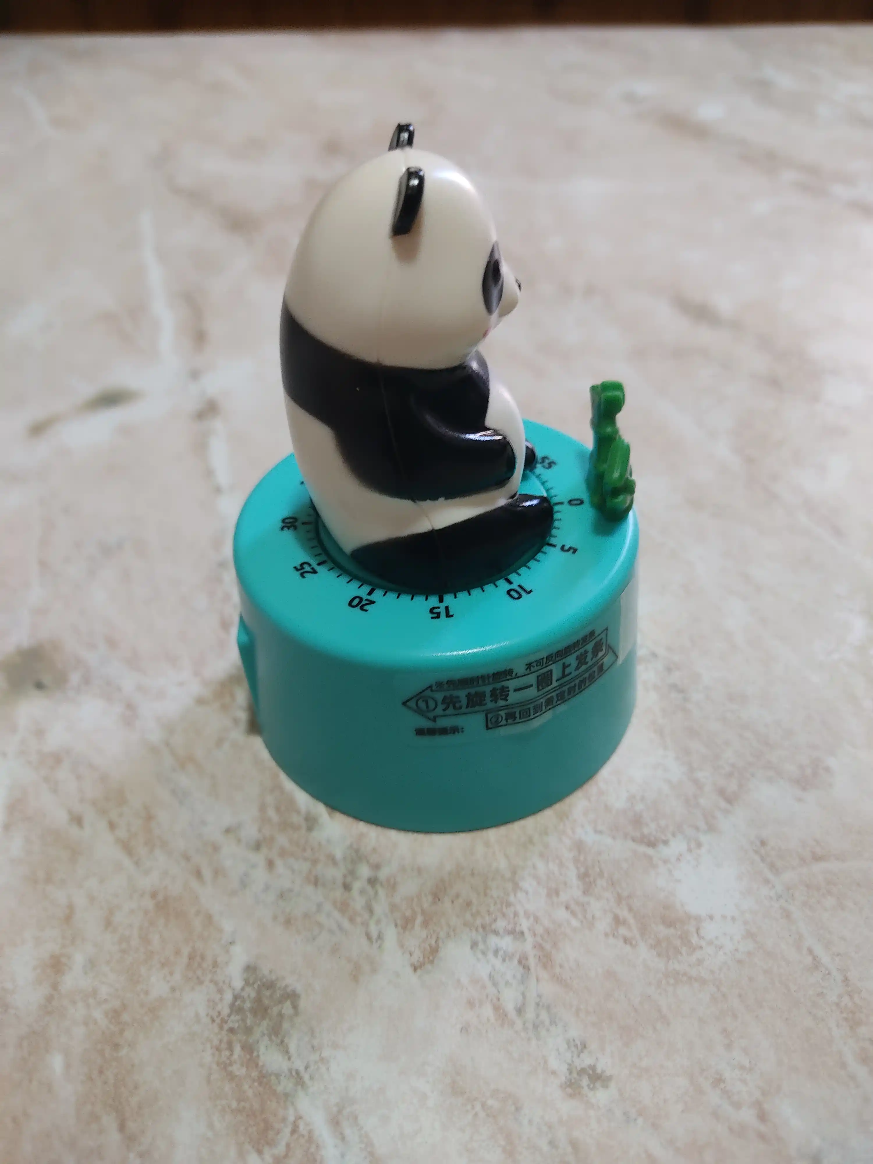 Panda ko‘rinishidagi oshxona magnitli taymeri, teskari sanoq mexanik taymeri