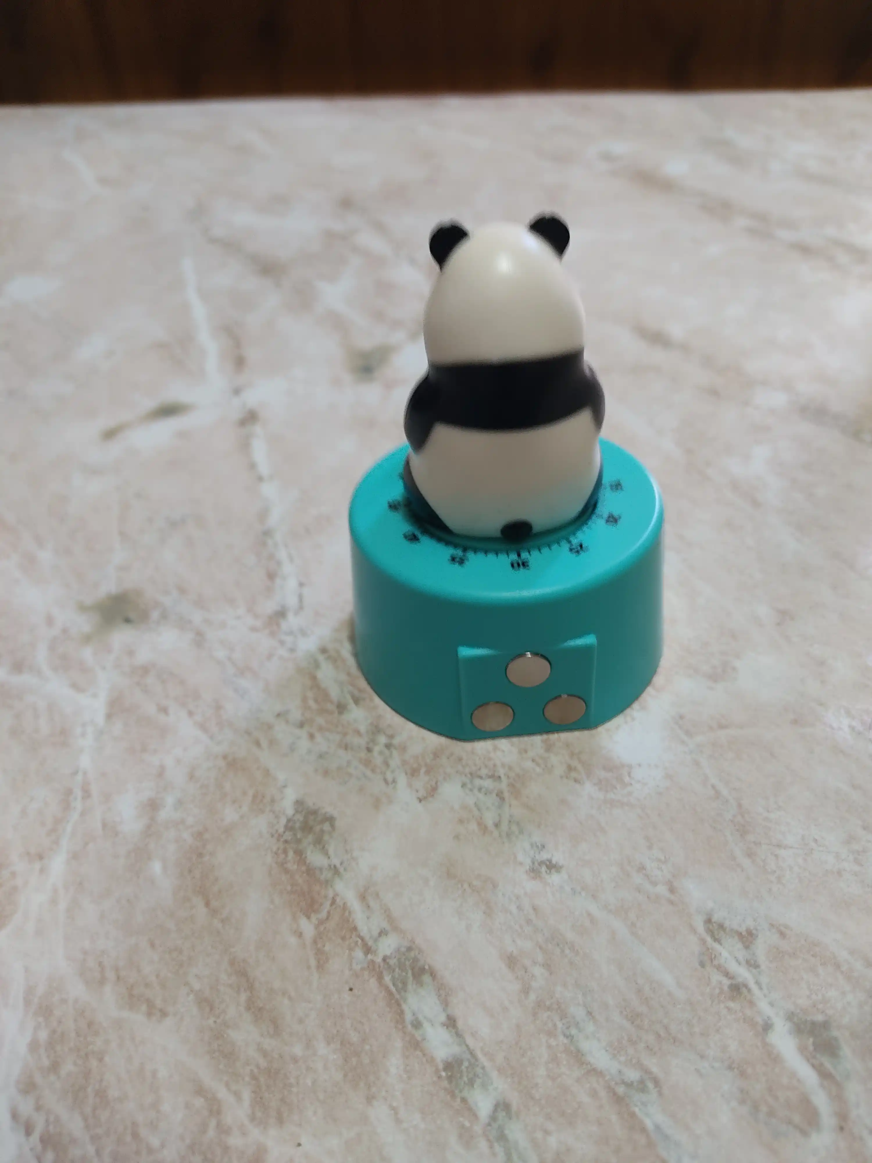 Panda ko‘rinishidagi oshxona magnitli taymeri, teskari sanoq mexanik taymeri