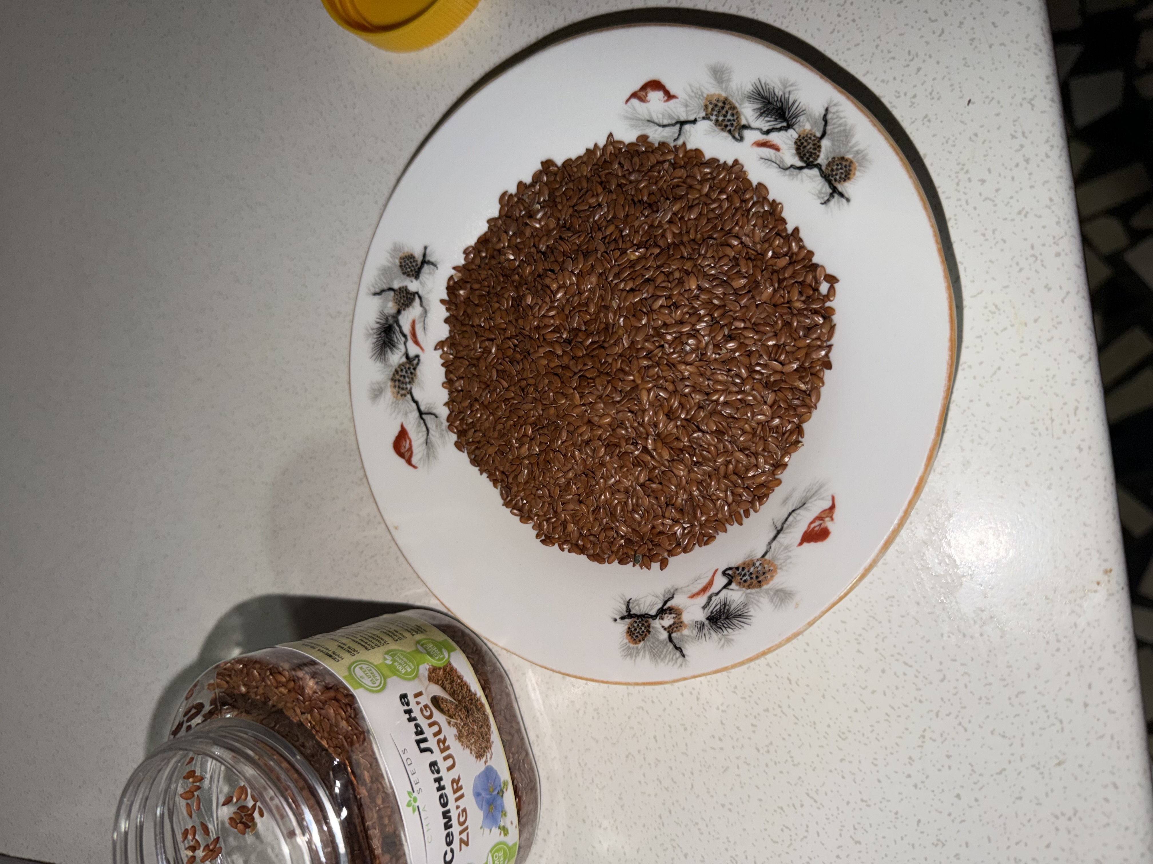 Zig'ir urug'i, Tabiiy va toza mahsulot (butun va maydalangan)100gr,200gr,400gr,500gr