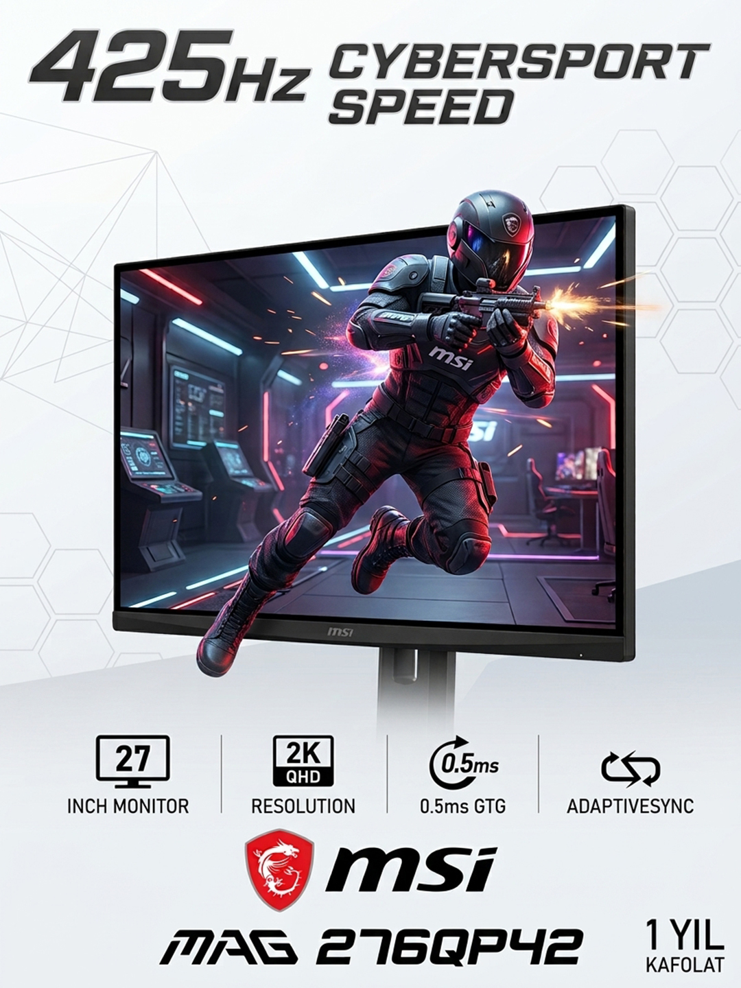 Игровой монитор MSI MAG 276QP42 27" 2K 425Hz - 