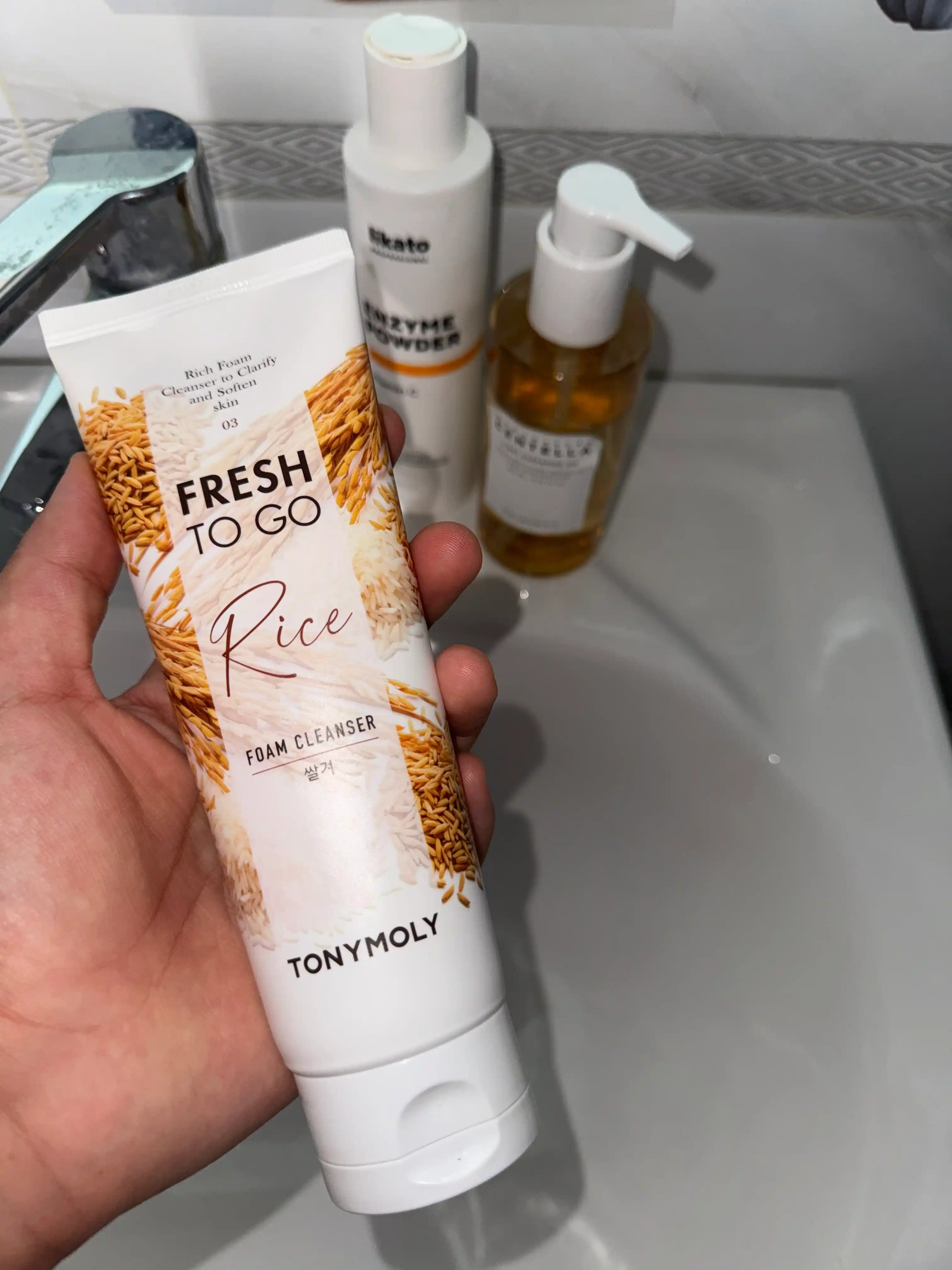 Пенка для умывания TONYMOLY Fresh To Go, 170 мл, 3 вида, авокадо, рис, гранат