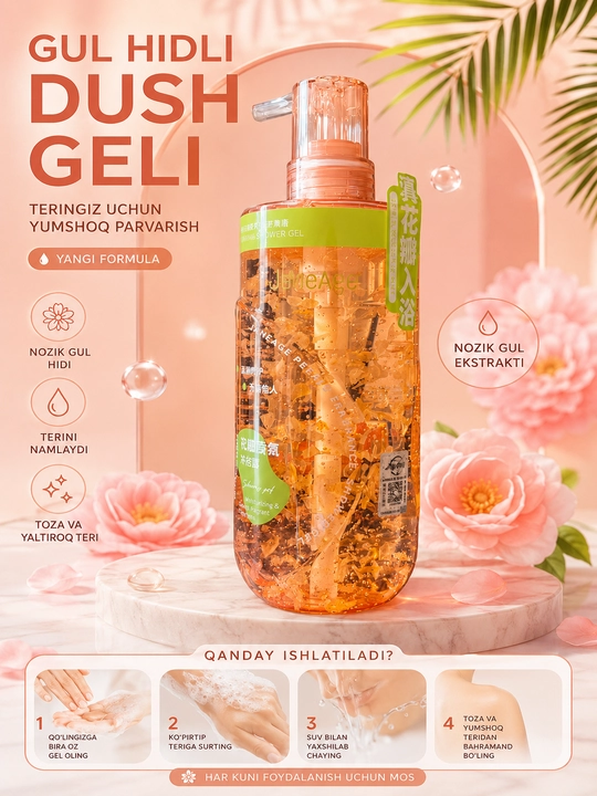 FABOL’AI xushbo‘y dush geli, kundalik foydalanish uchun, 500 ml