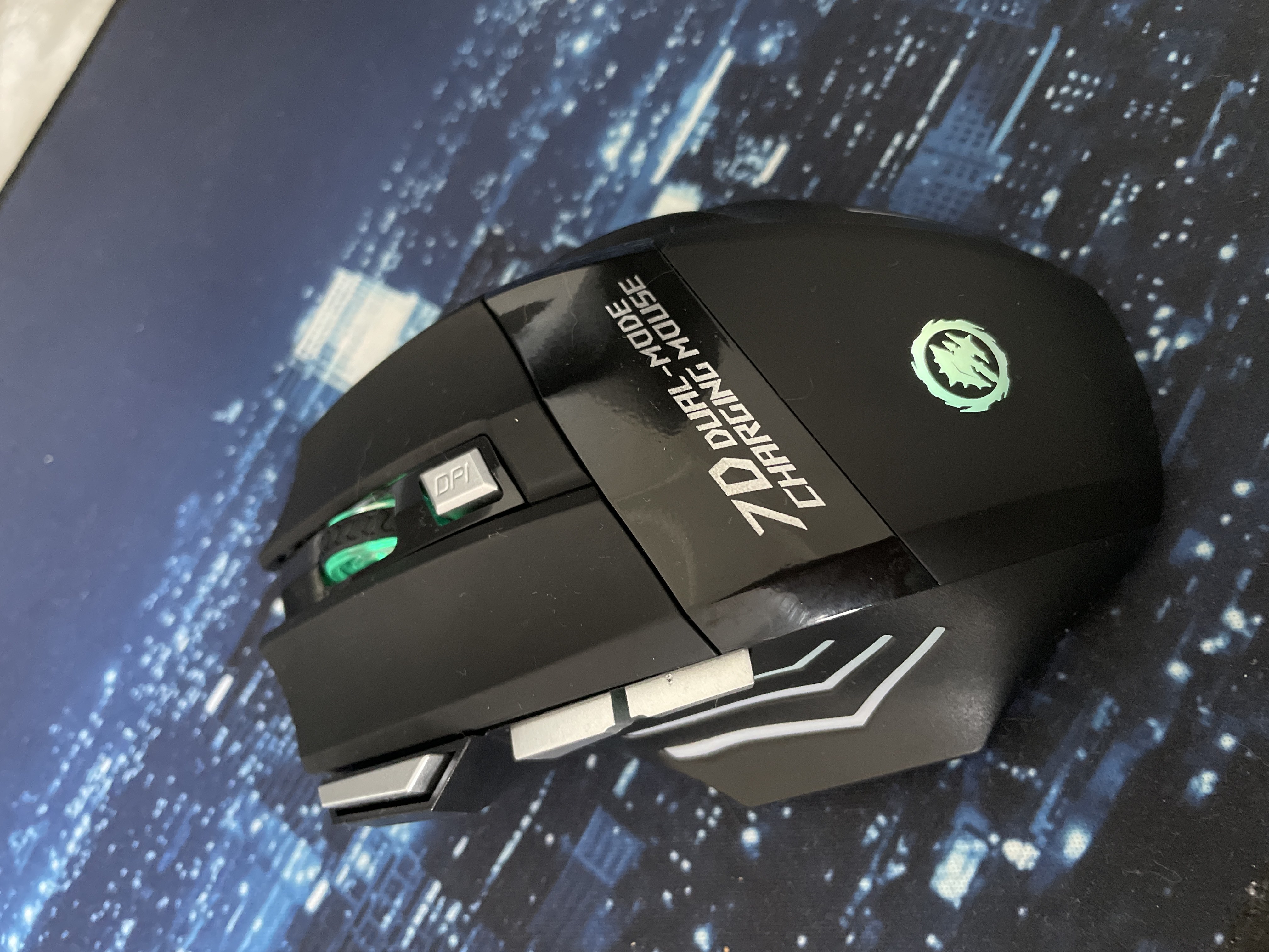 Kompyuter sichqonchasi, simsiz RGB va 2.4 Ghz Bluetooth funksiyali sichqoncha