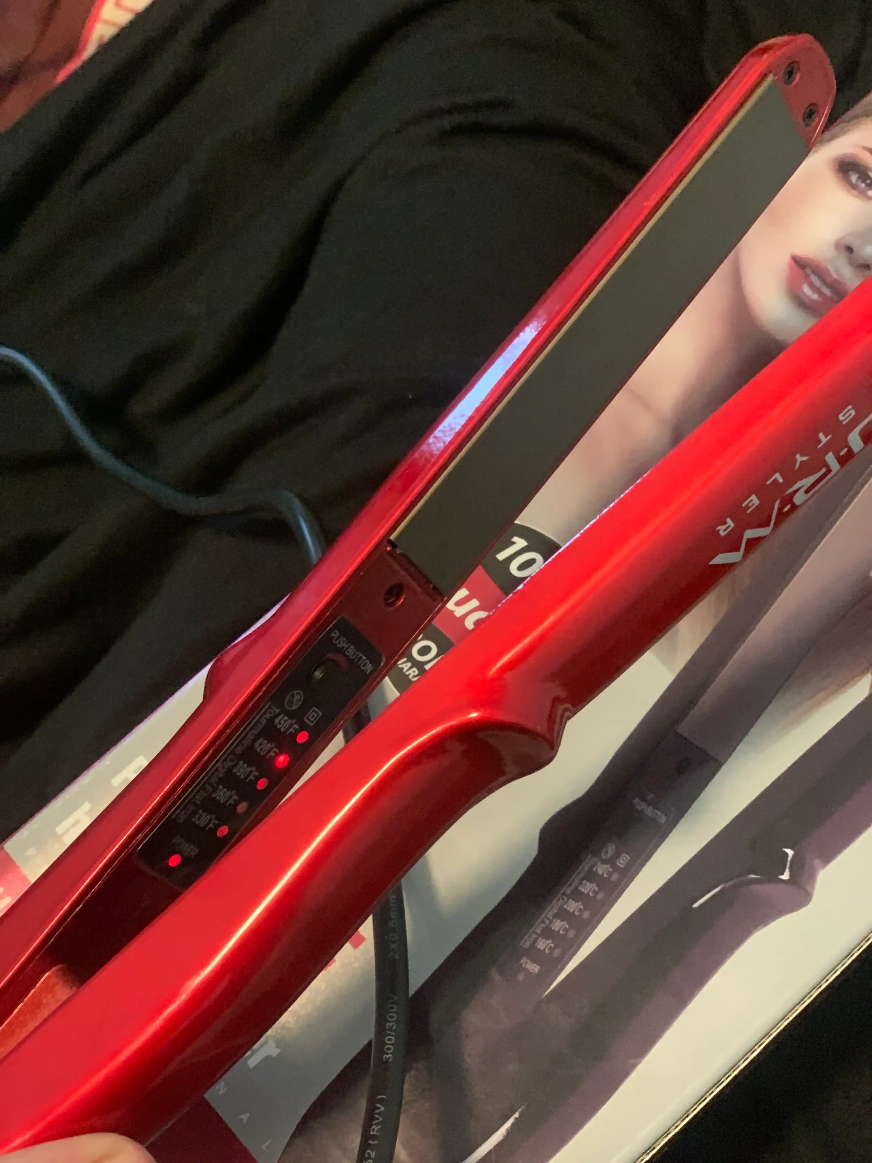 Professional soch tekislovchi dazmol JRM styler LCD displeyli
