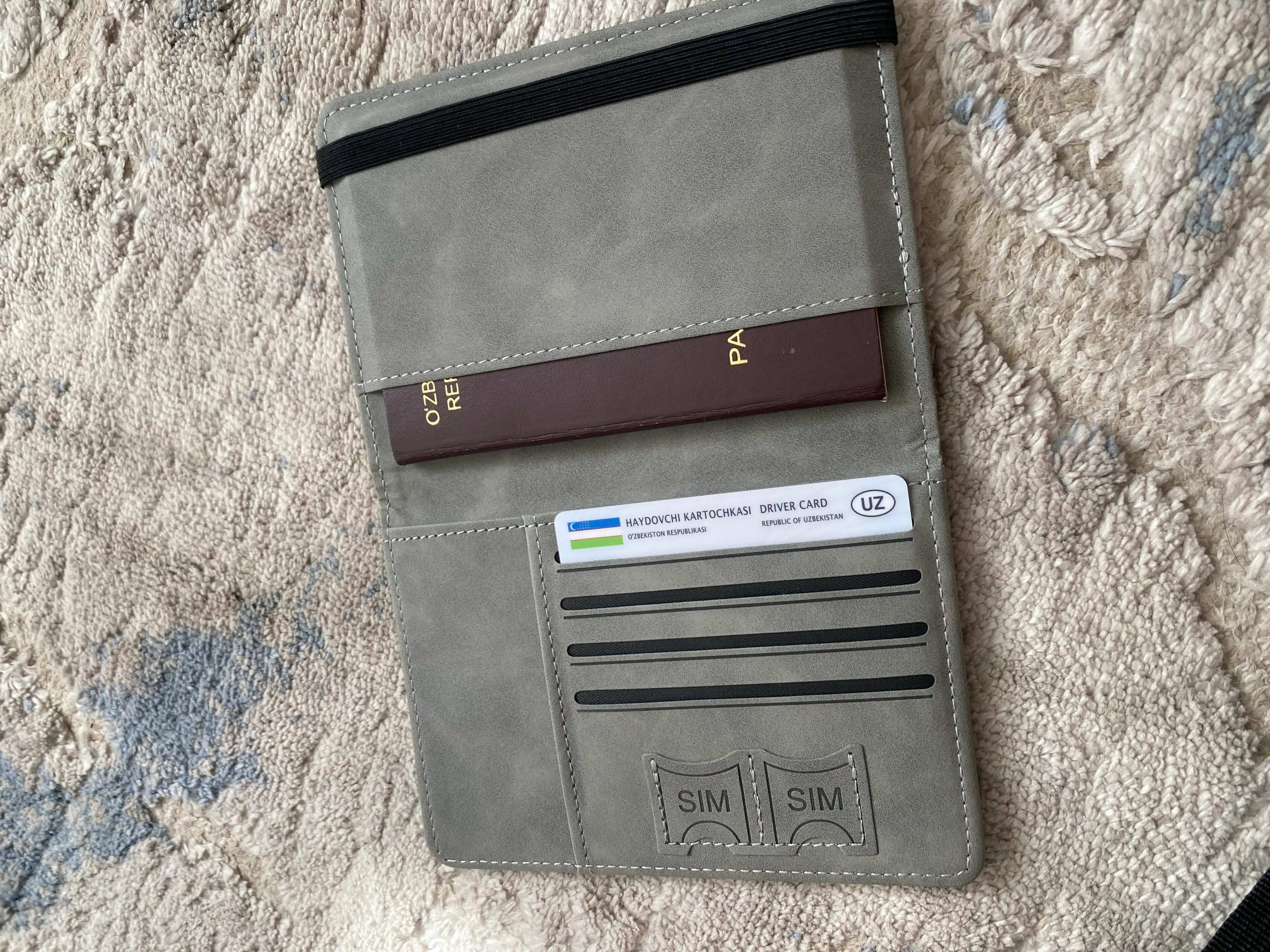 Zamonaviy sayohat hamyoni  - pasport va kartalar uchun