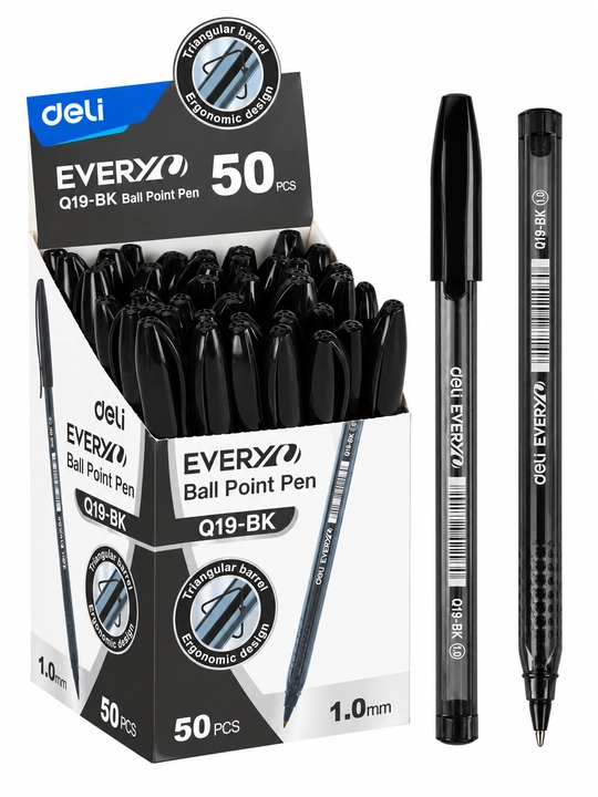 EQ19-BK Deli 1,0 mm (tanlangan) ruchkasi 50 dona - 