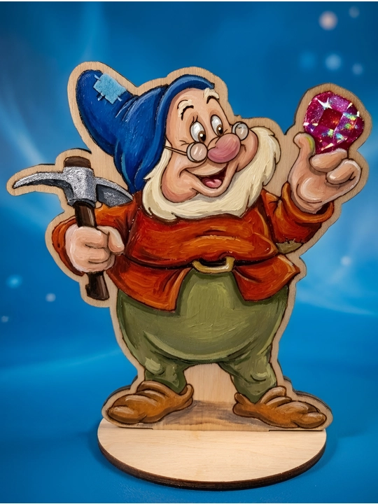 Oppog‘oy va 7 ta gnomning tagliklardagi ertagi, bo‘yash uchun 9 ta shakl