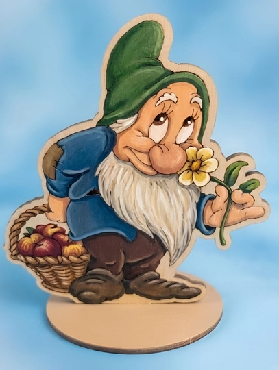 Oppog‘oy va 7 ta gnomning tagliklardagi ertagi, bo‘yash uchun 9 ta shakl