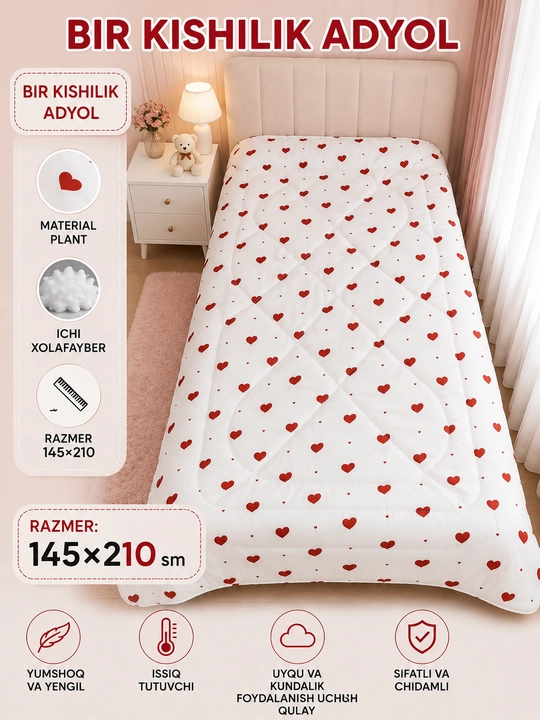 Aydol kuz qish uchun, pled kuz qish uchun, xb aydol,kurpa qishga,ayol 1-2kishilik,spalniga - 