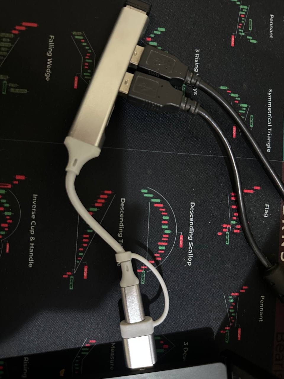 USB Hub 3.0 Type-C, ko‘p portli adapter, noutbuk va MacBook uchun