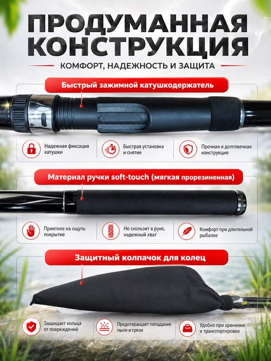 Карповое телескопическое удилище Tele Carp