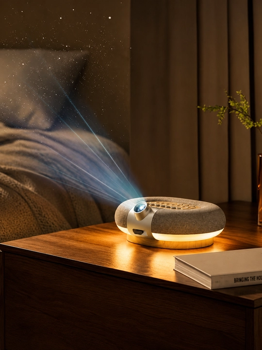 Проектор звёздного неба с подсветкой KUANGXIANG — ночник и Bluetooth-колонка
