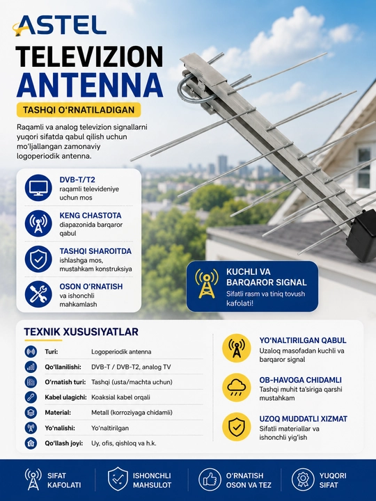 Astel televizion antenna - 