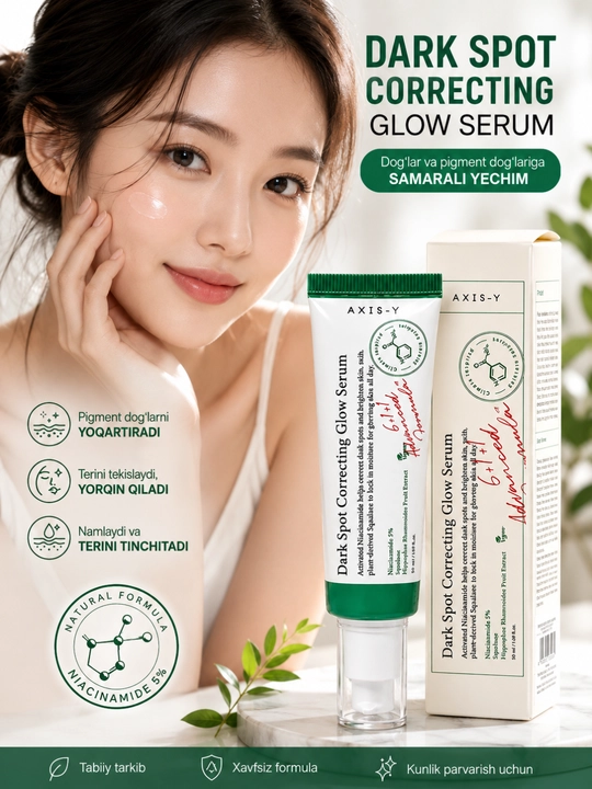 Сыворотка Axis-Y Dark Spot Correcting Serum 50 мл устраняет акне и придает коже сияние - 