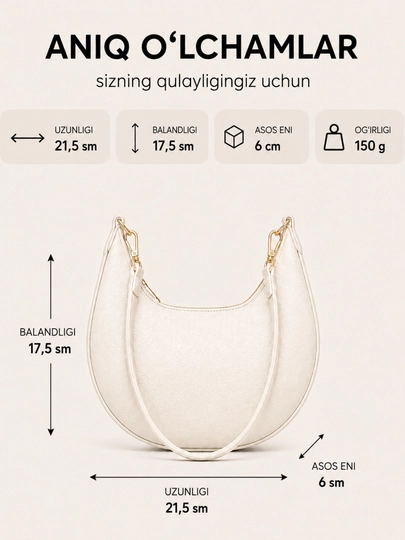 Ayollar uchun baget sumka, yelkaga va krossbodi, kundalik, yengil, kardxolder sovg‘a bilan