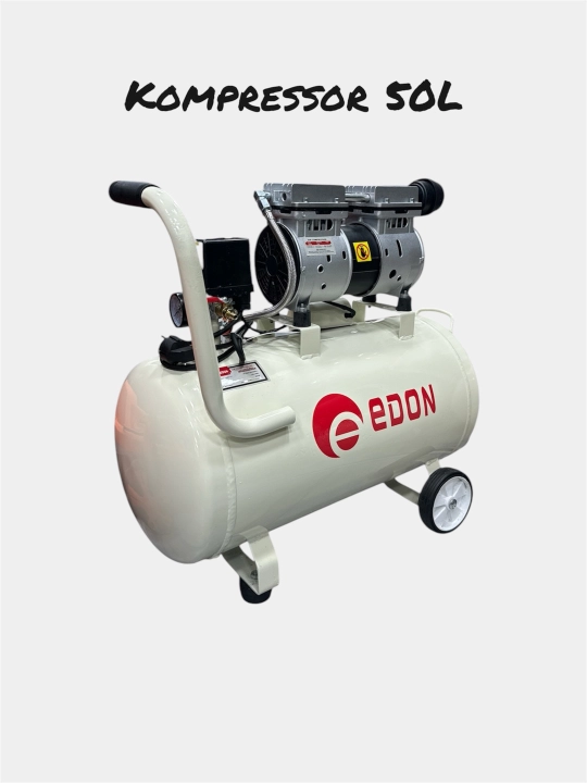 Ovozsiz yog'siz kompressor,  EDON 50 litr