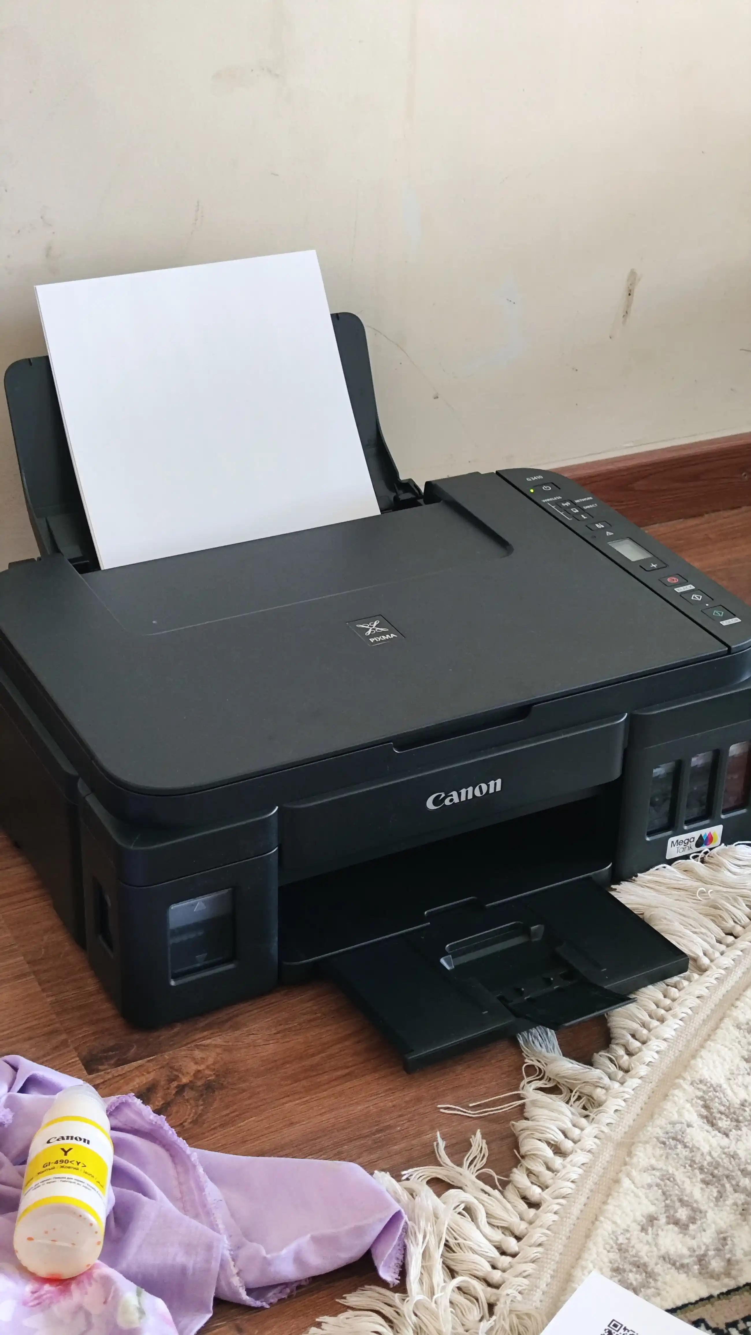 Цветной принтер Canon PIXMA G3410 3 в 1, Wi-Fi, сканер, печать и копирование