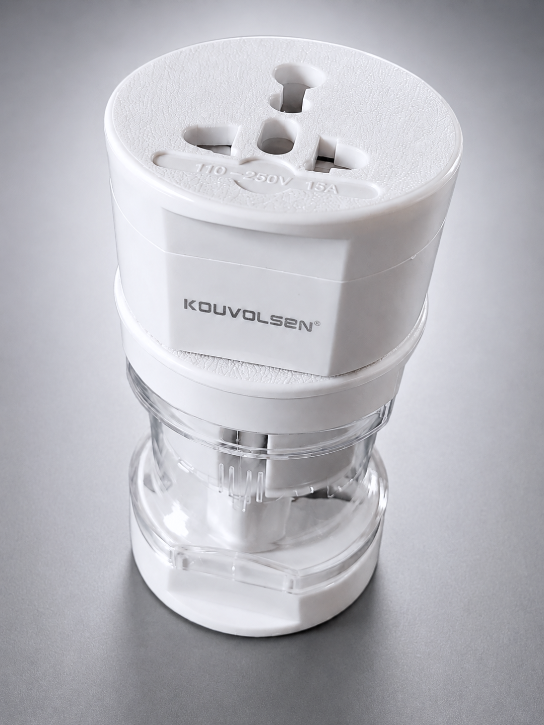 KOUVOLSEN KOS-10009 universal sayohat adapteri, EU/UK/US/AU, 10 A, 110–250 V