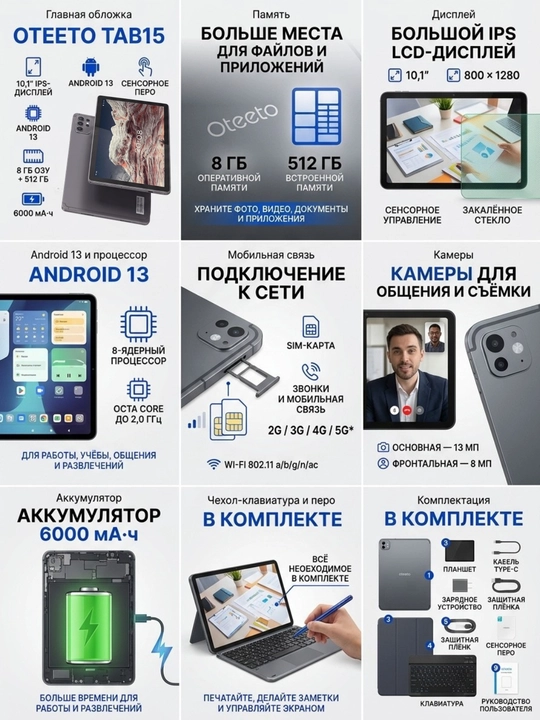 Планшеты с клавиатурой - удобное решение для учёбы, работы и повседневного использования