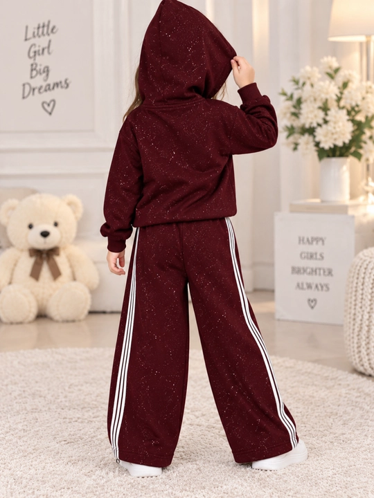 Костюм двойка для девочки, худи и широкие брюки, спортивка, 4-6 лет
