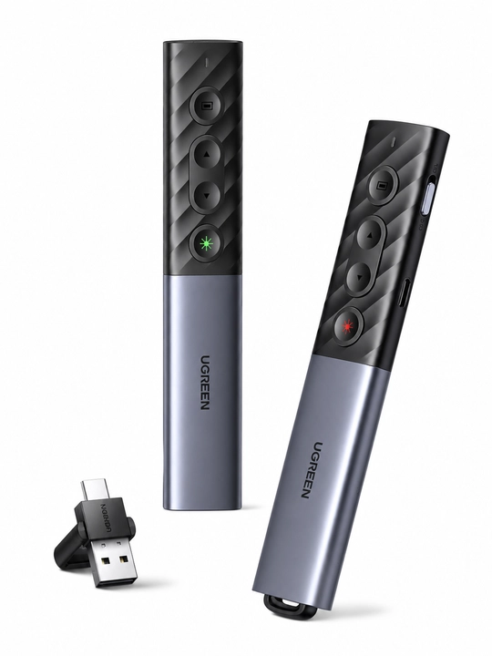 Беспроводной презентер UGREEN для презентаций, USB-пульт, лазерная указка