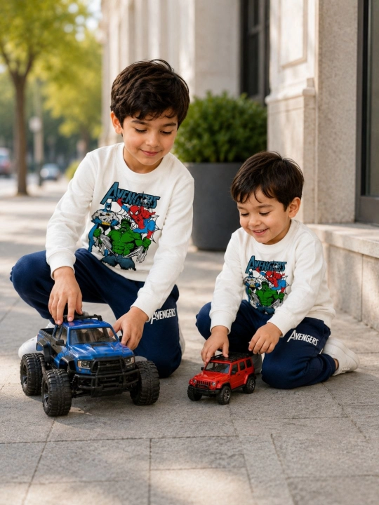 1-8 yoshli bolalar uchun uzun yengli yumshoq pijama