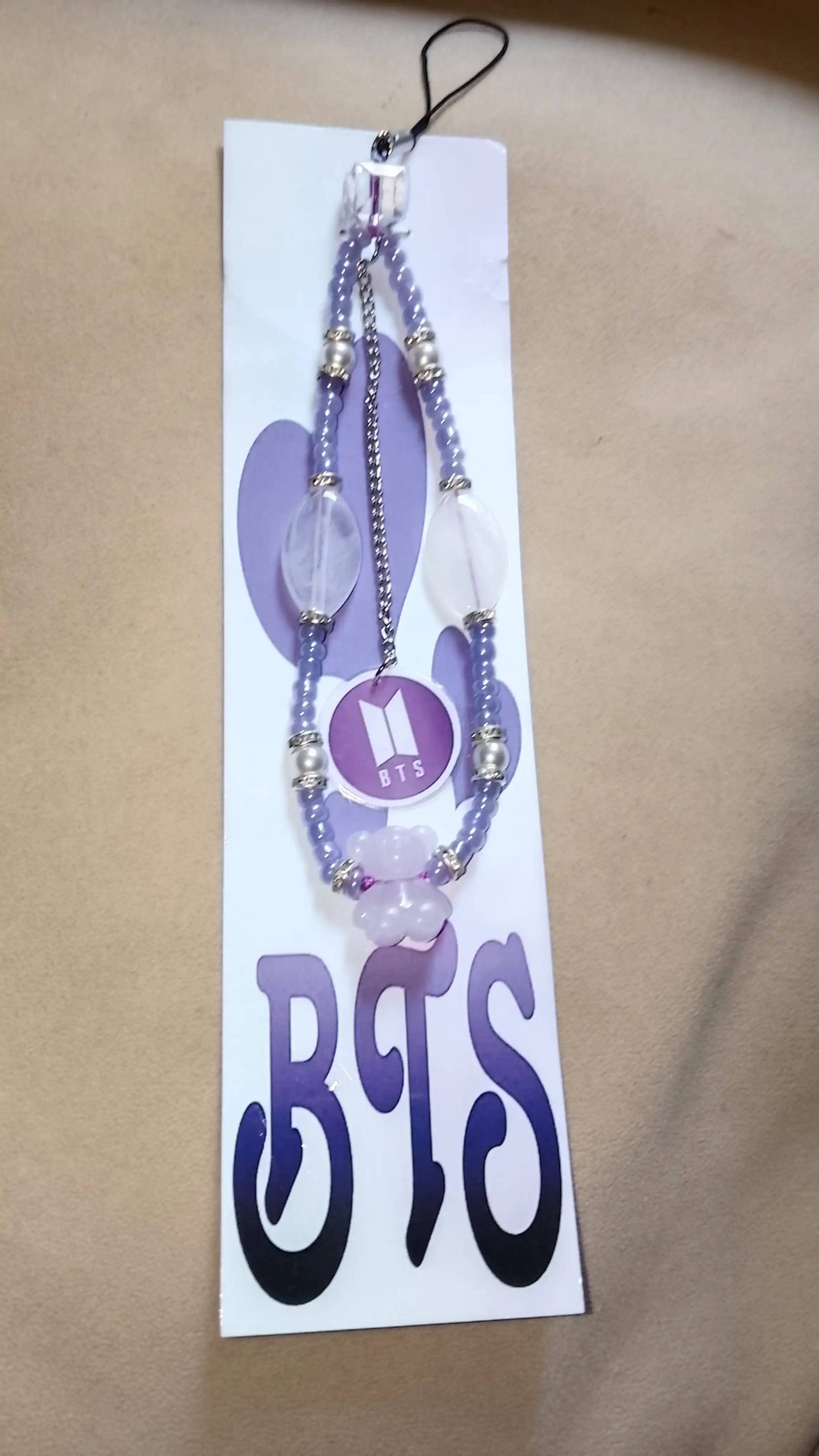 K-POP, BTS, BLACKPINK uslubidagi telefon uchun osma bezak, brelok, taqinchoq