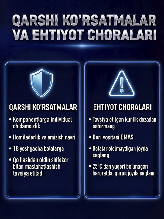 GLS Magniy Sitrat + Vitamin B6 500 mg, Magniy B6 asab tizimi va mushaklar uchun 90 kapsula
