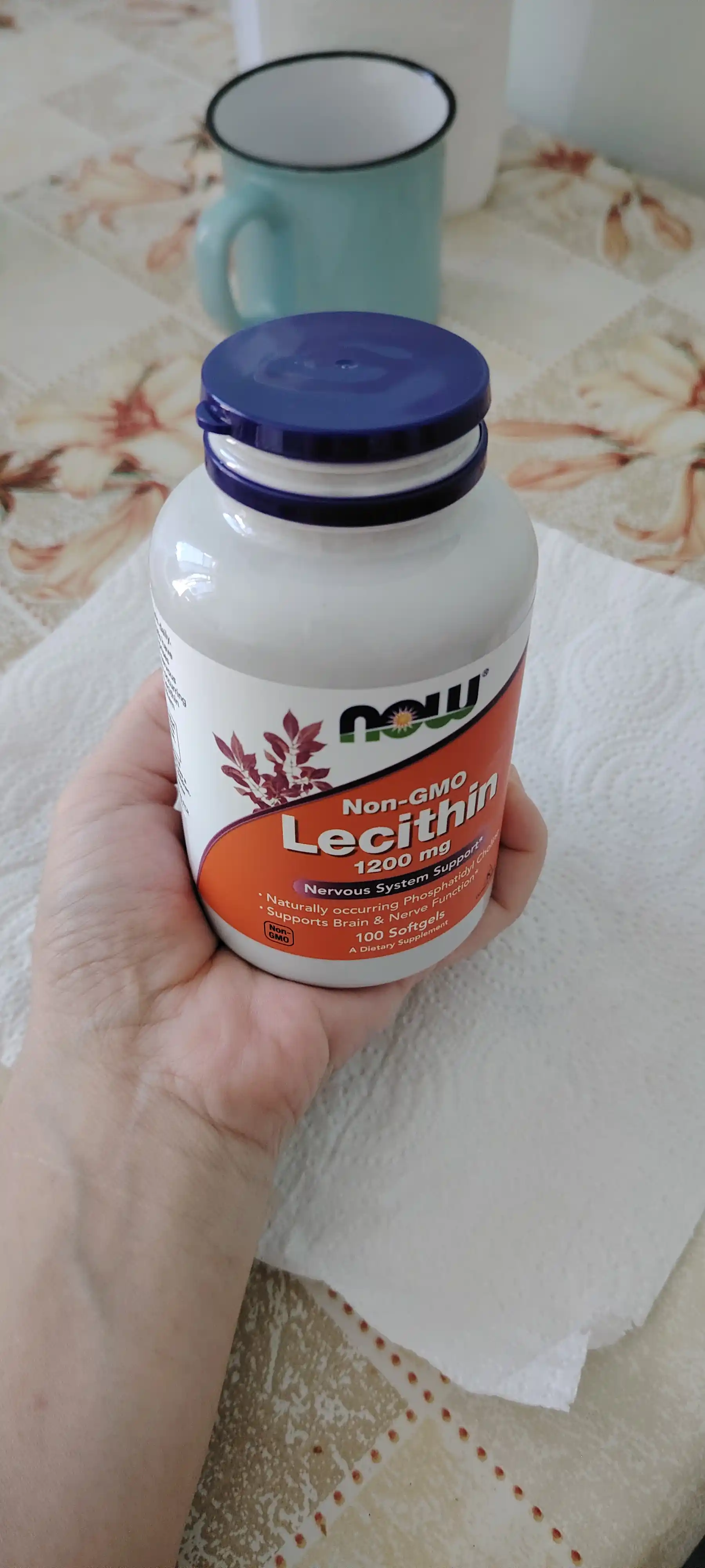 NOW Foods, Лецитин 1200 мг, 100 капсул