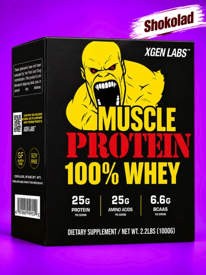 Protein MUSCLE WHEY 100% PROTEIN, 1-3-7 kg - 