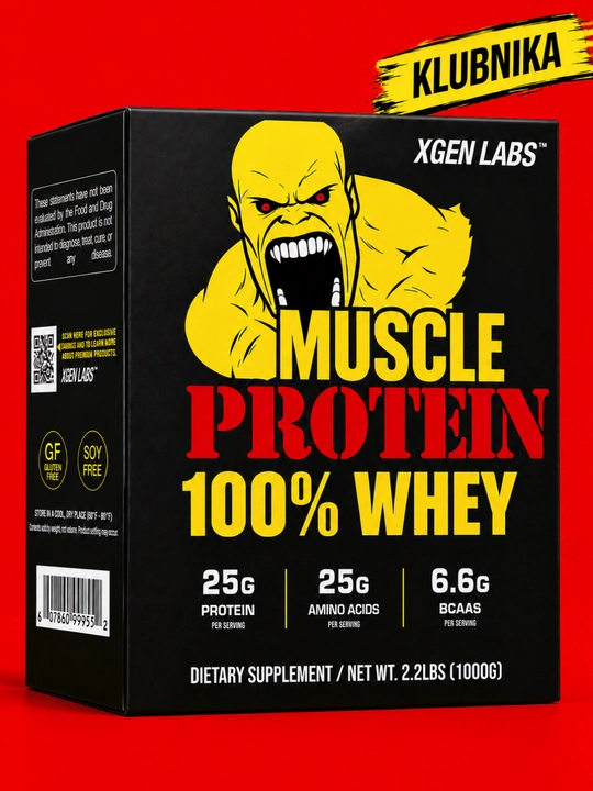 Протеин MUSCLE WHEY 100% PROTEIN, 1-3-7 kg - 