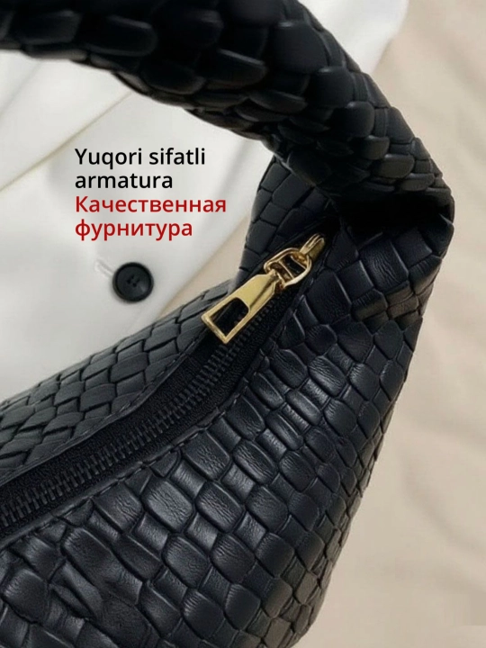 Сумка женская на плечо, кожаная, фактура змеи, Боттега Венета