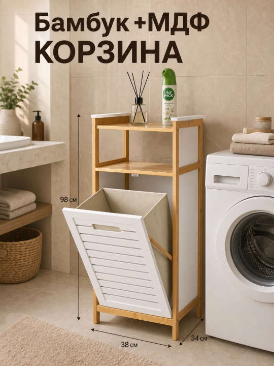 Напольный шкаф, полка для хранения в ванной комнате и туалете, стеллаж, без перфорации - 