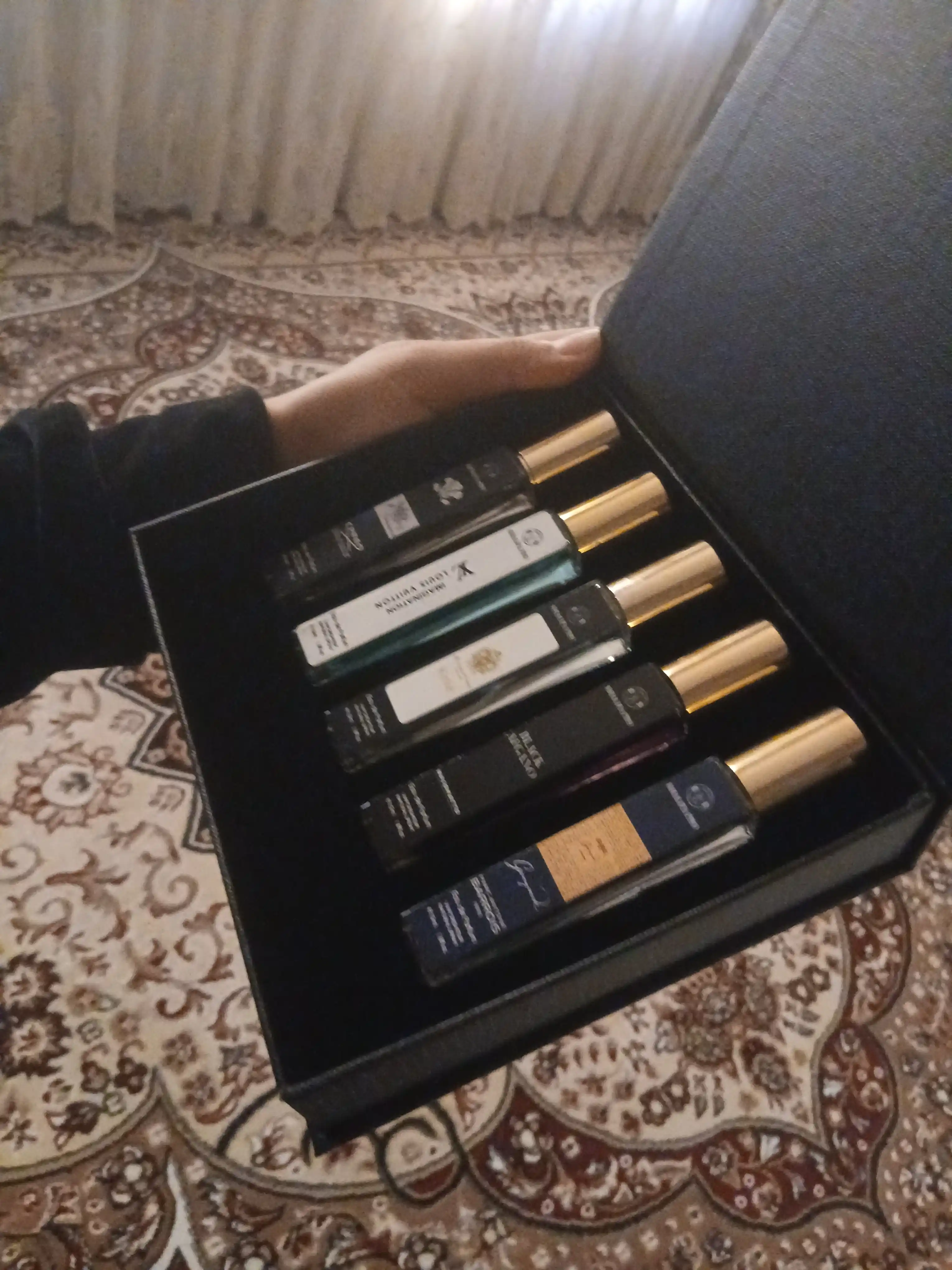 Erkaklar uchun sovg'a: atirlar to'plami 5 tasi 1 da — Ganymede, Black Afgano, Creed, 10 ml