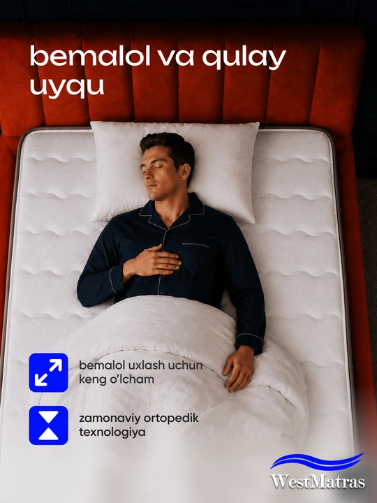 West Home CloudRest Topper 10sm – Cloud HB Jakard premium uyqu texnologiyasi 5 yil kafolat