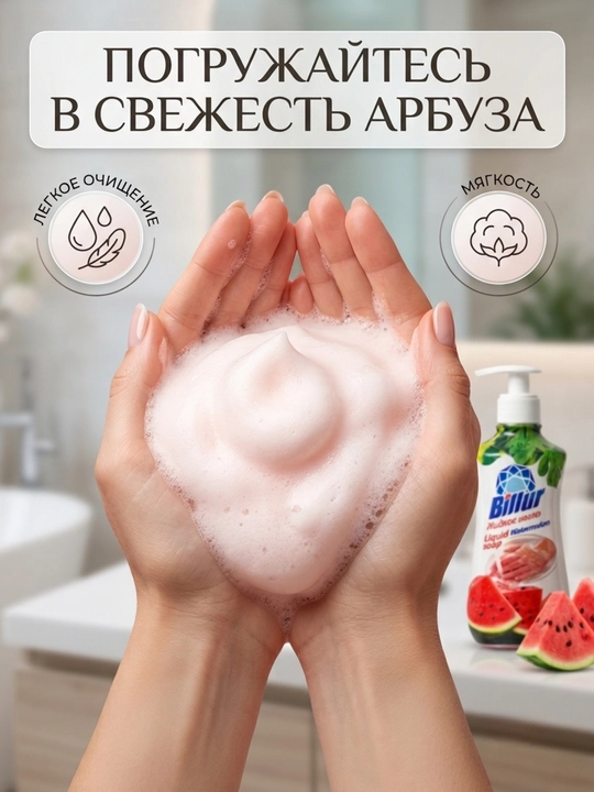 Жидкое мыло для рук Billur «Экзотик», с глицерином и дозатором, увлажняющее, 490 г