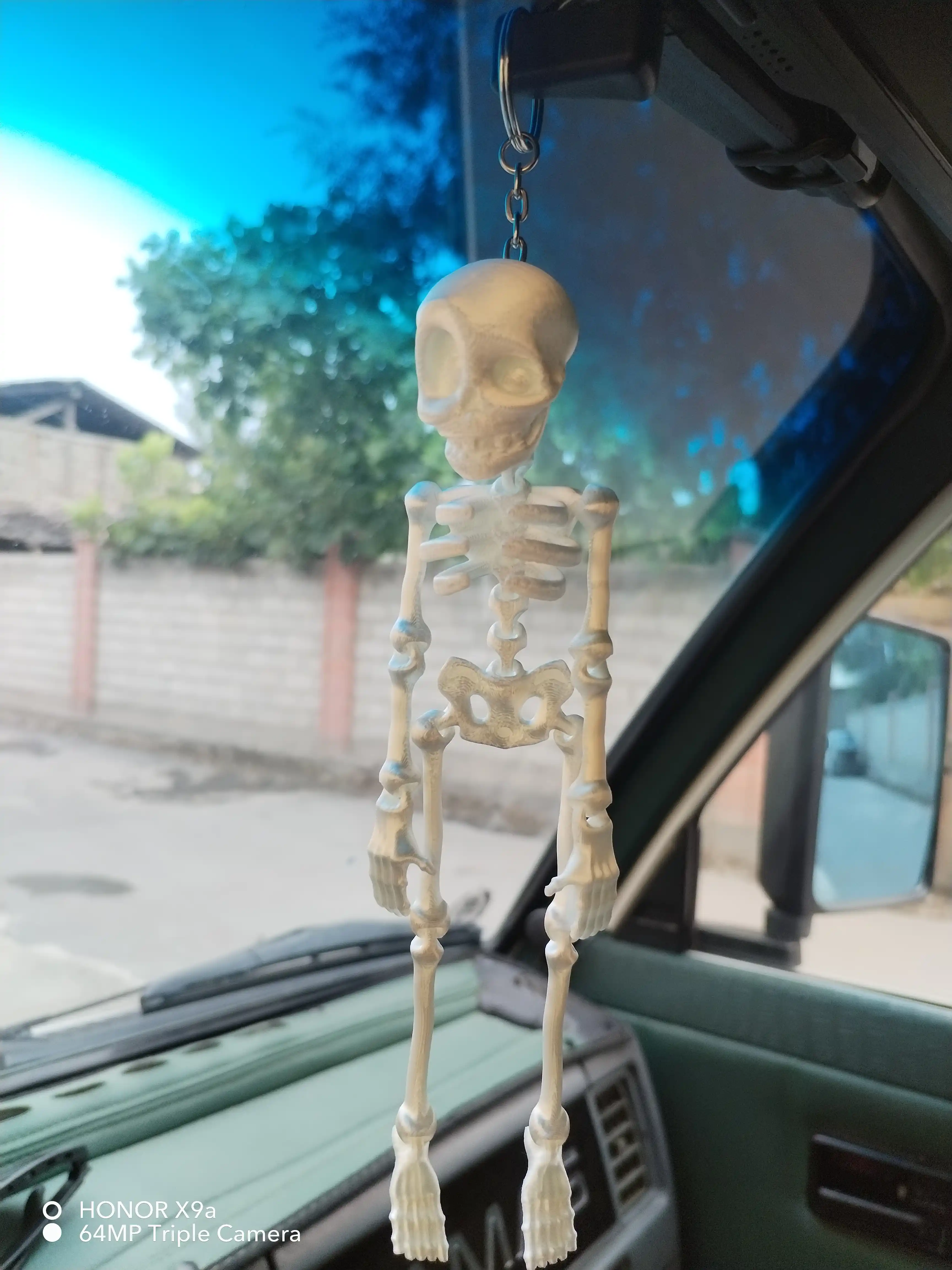 Harakatlanuvchi brelok, mashinaga osiladigan skelet, mumiya, astronavt, mushuk skeleti