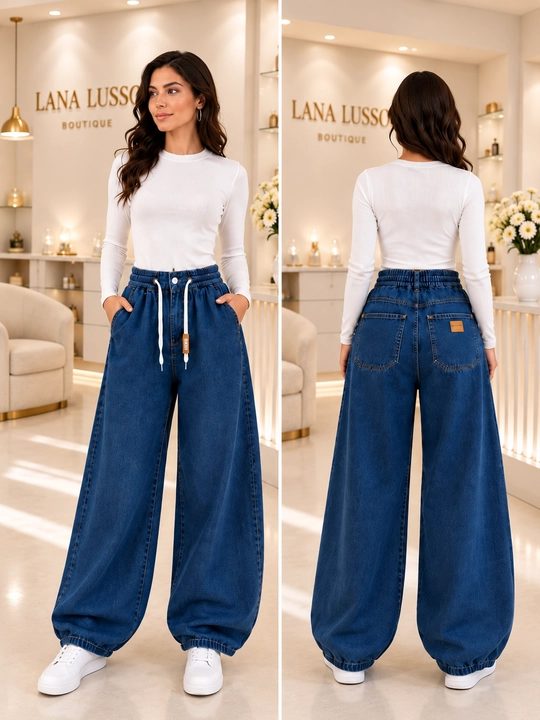 Ayollar uchun erkin bichimli Barrel Leg SHEZZEN jinsi, Turkiya