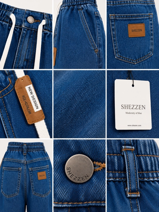 Ayollar uchun erkin bichimli Barrel Leg SHEZZEN jinsi, Turkiya