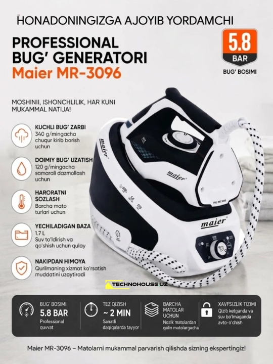 Professional bug‘ generatori Maier MR-3096 — 5.8 bar - 