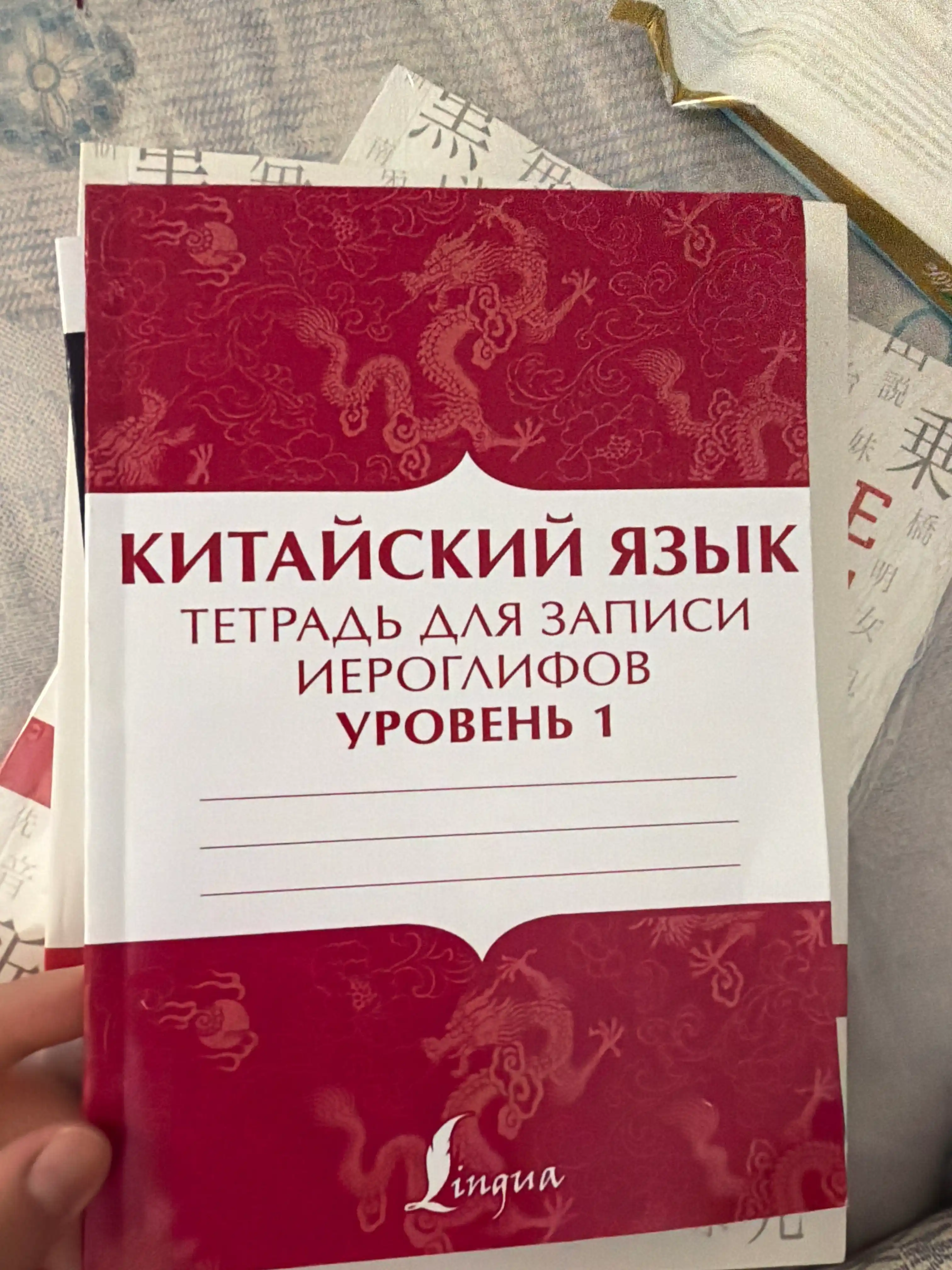 Китайский язык, тетрадь для записи иероглифов, уровень 1